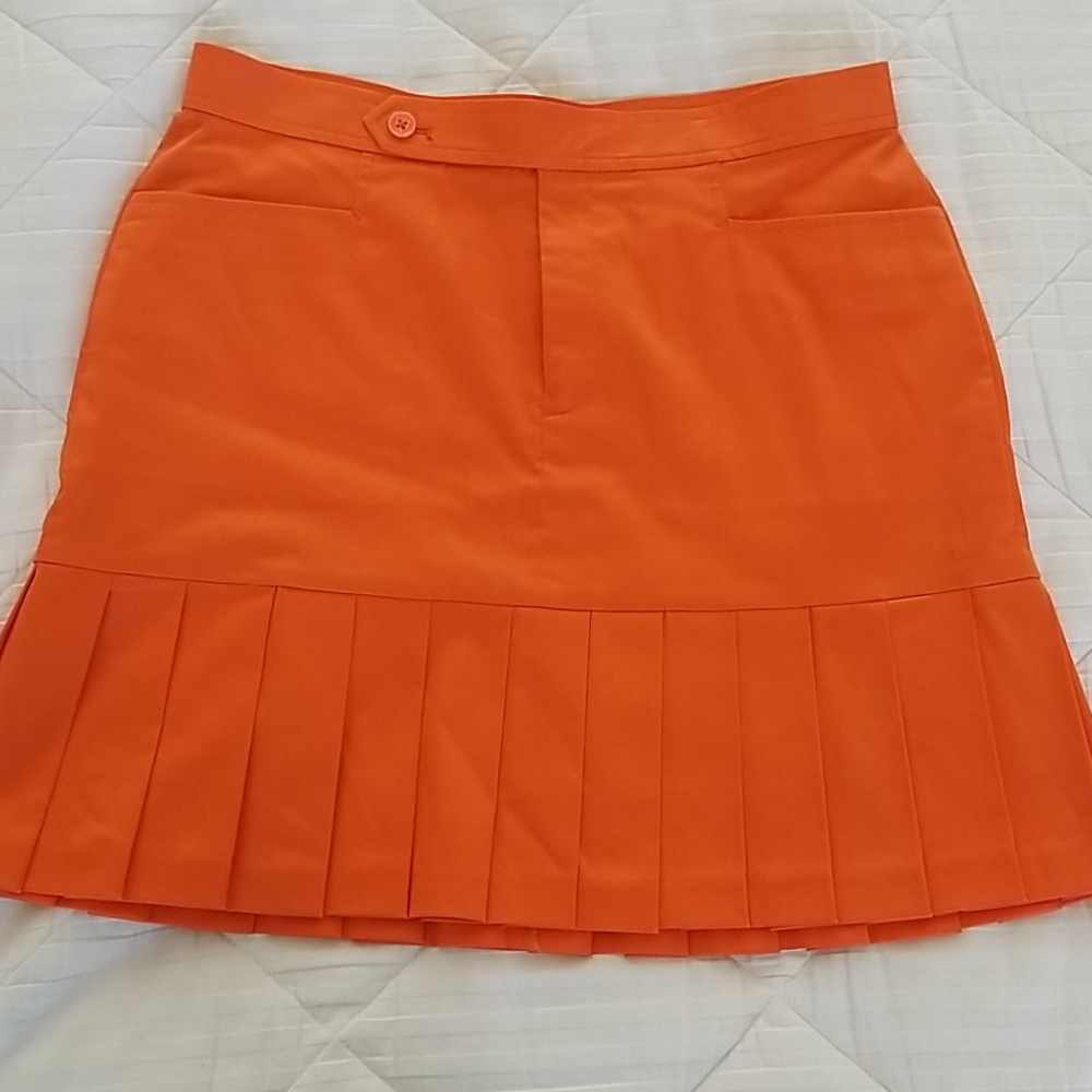 Ralph Lauren orange golf skirt